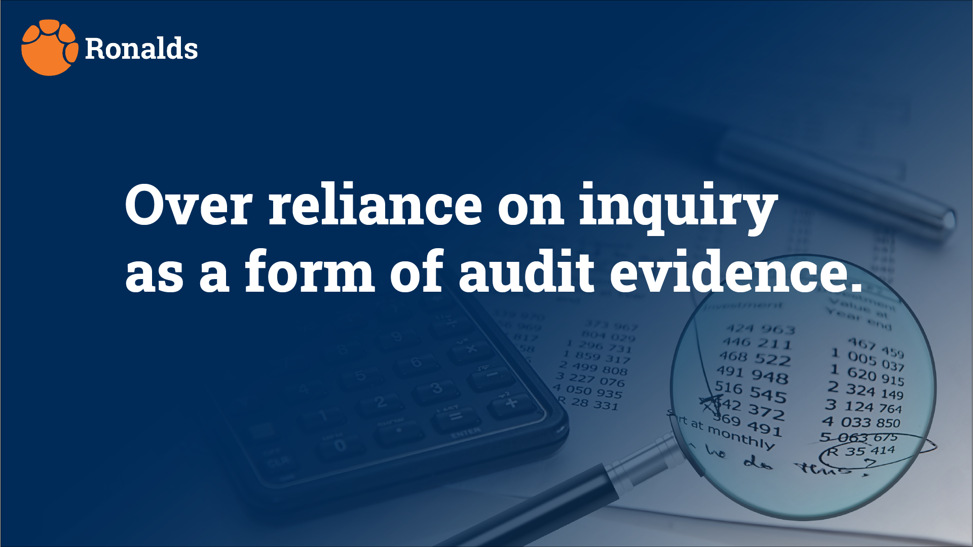 THE MAJOR PROBLEM FACING FINANCIAL AUDIT & THE REMEDIES TO THE SAME