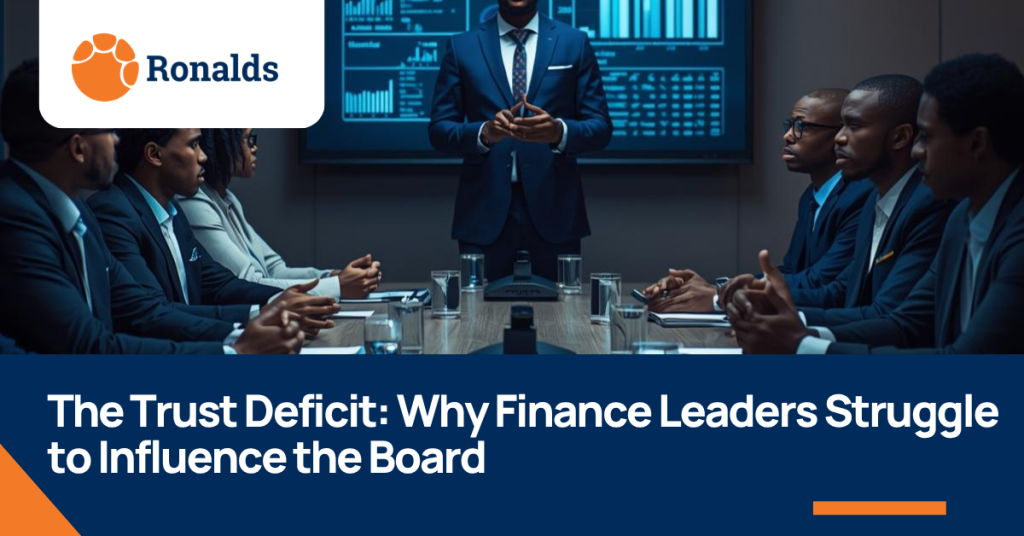 finance leadership trust deficit
